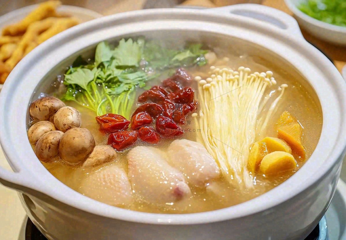 美味鸡汤煲汤营养美食摄影图