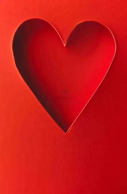 红色立体爱心镂空插画母亲节七夕背景 红色立体爱心镂空插画母亲节七夕背景