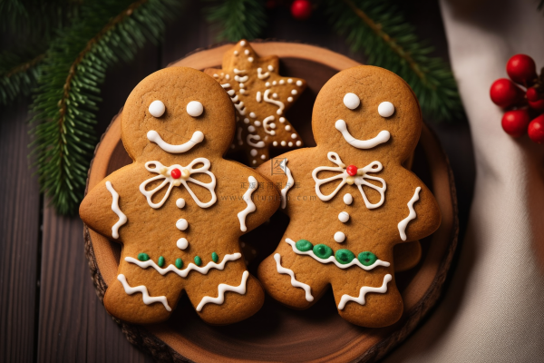 姜饼人饼干圣诞节日摄影图  姜饼人饼干圣诞节日摄影图