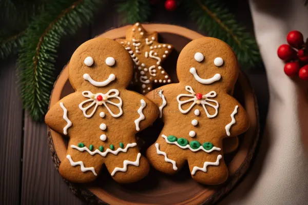 姜饼人饼干圣诞节日摄影图  姜饼人饼干圣诞节日摄影图
