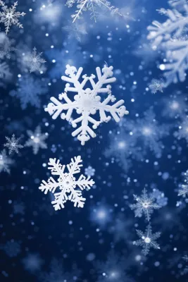 雪景简约蓝色清新背景 雪景简约蓝色清新背景