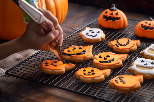 万圣节搞怪饼干糕点diy烘焙摄影图 万圣节搞怪饼干糕点diy烘焙摄影图