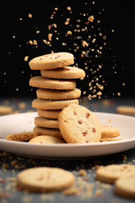 曲奇饼饼干酥脆下午茶美味零食美食摄影图 曲奇饼饼干酥脆下午茶美味零食美食摄影图