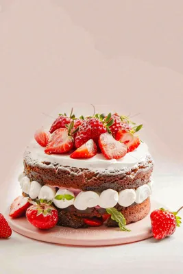 面包蛋糕甜点美食摄影图