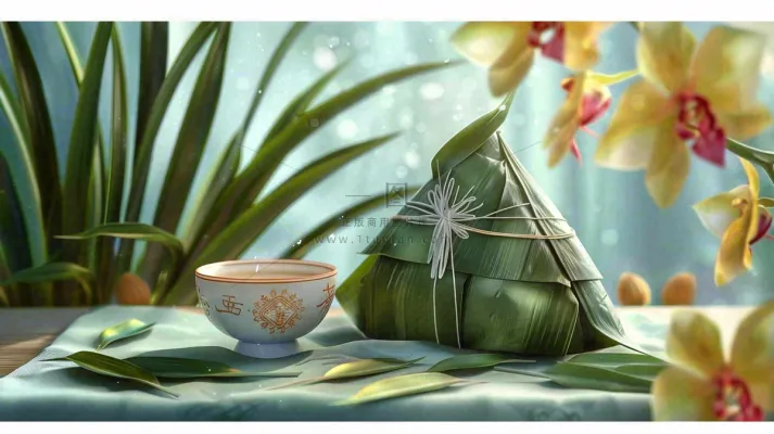 端午节粽子场景背景 端午节粽子场景背景