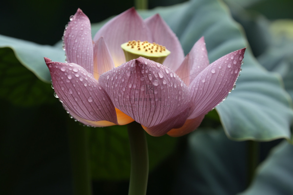 绿色简约节气清新意境背景