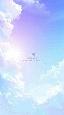 自然紫蓝色天空云层云彩漂浮浪漫阳光摄影