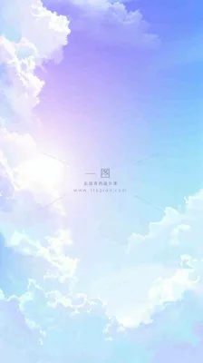 自然紫蓝色天空云层云彩漂浮浪漫阳光摄影