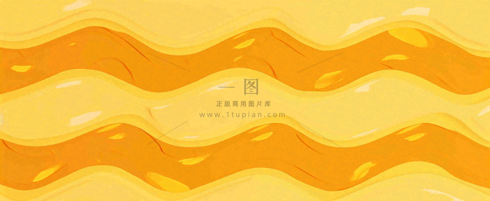 黄色橙色渐变波浪条纹