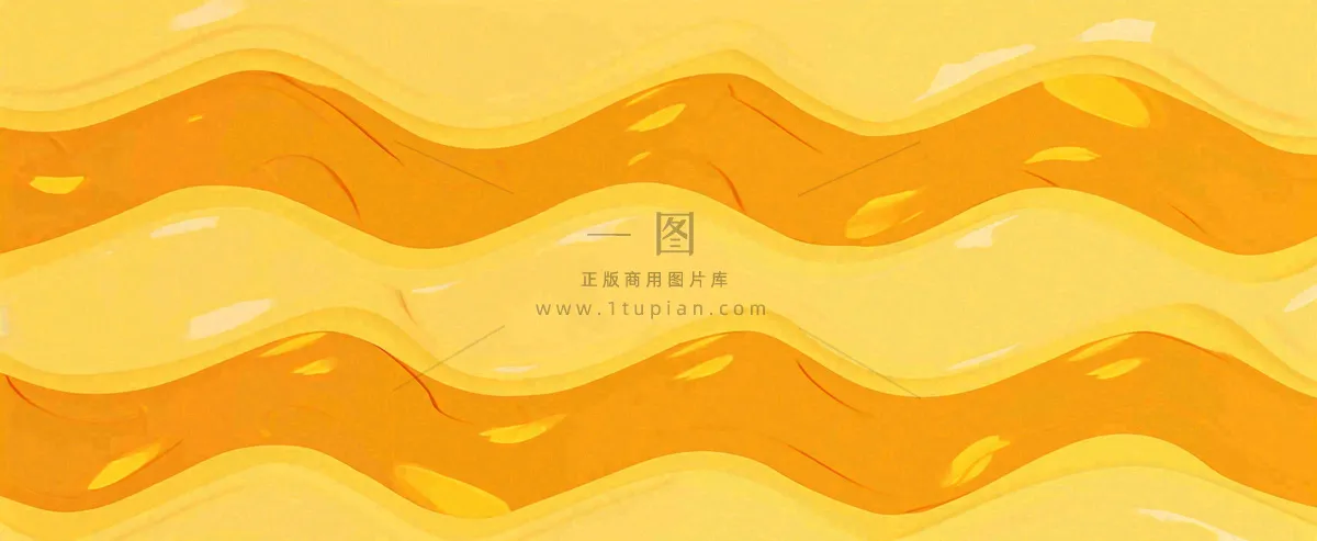 黄色橙色渐变波浪条纹