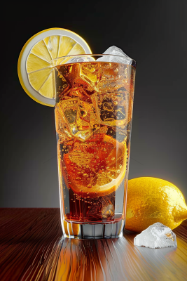 冰柠乐汽水饮料摄影图