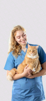 萌宠宠物医院医生抱着猫咪摄影图背景 萌宠宠物医院医生抱着猫咪摄影图背景