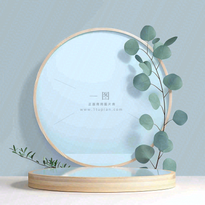 美妆护肤3d展台清新背景 美妆护肤3d展台清新背景