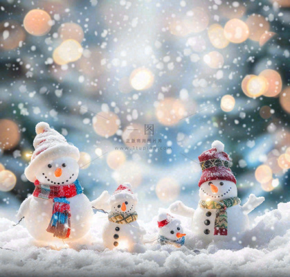 冬天雪地堆雪人唯美光圈温馨雪花飘零立冬冬至小雪大雪圣诞摄影图 冬天雪地堆雪人唯美光圈温馨雪花飘零立冬冬至小雪大雪圣诞摄影图