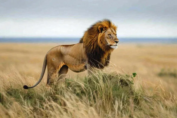 狮子动物非洲草原保护动物摄影图