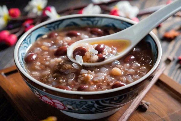 八宝粥腊八粥中国传统美食腊八节摄影图