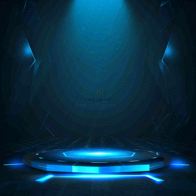 数码科技线光几何背景