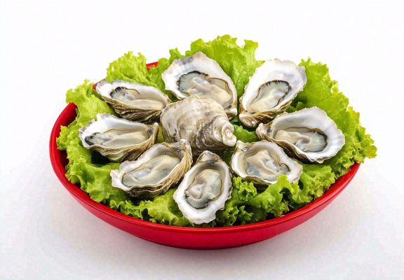 新鲜生蚝宵夜食物海鲜摄影图