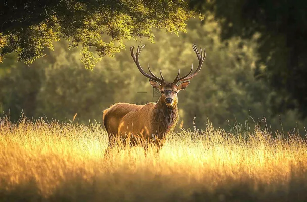 鹿动物山间草原的鹿摄影图 鹿动物山间草原的鹿摄影图