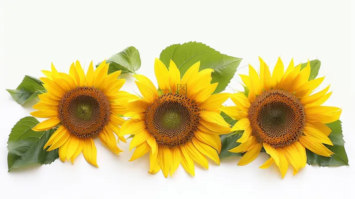 向日葵向阳鲜花摄影图