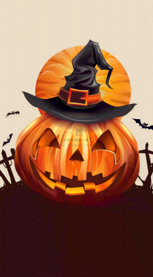 万圣节南瓜灯捣蛋恐怖背景