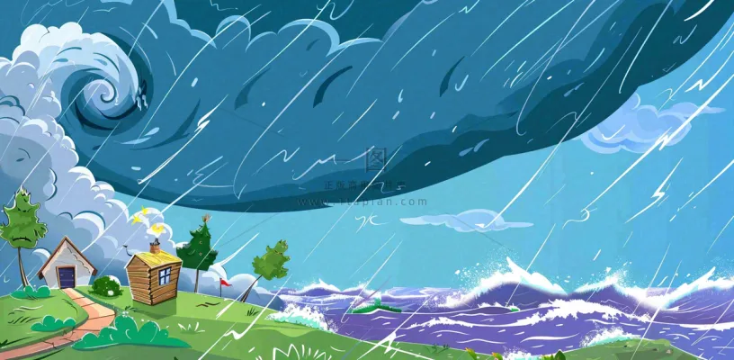 台风预警天气自然灾害