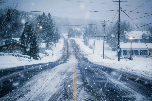 暴雪预警通知公告背景