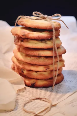 曲奇饼饼干酥脆下午茶美味零食美食摄影图