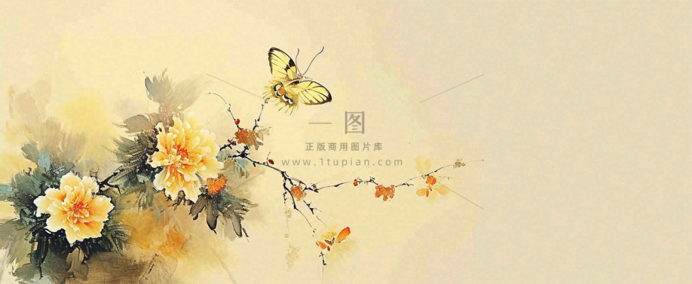 温馨纹理橙色花朵鲜花蝴蝶意境唯美,中国风 温馨纹理橙色花朵鲜花蝴蝶意境唯美,中国风