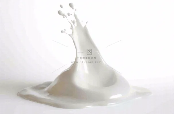 白色的牛奶飞溅摄影图