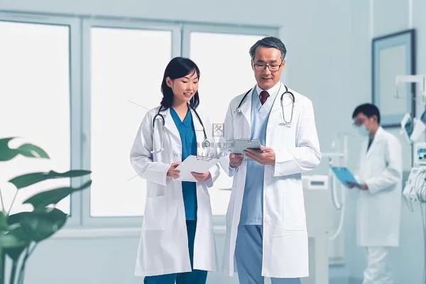 医务人员工作学术研究摄影图