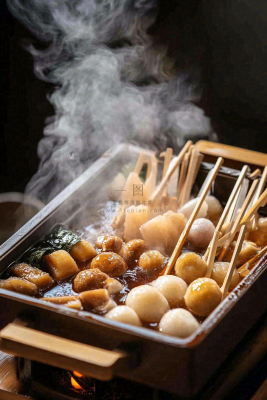 美味关东煮清汤麻辣烫美食摄影图