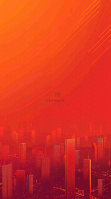 地产楼盘城市剪影背景