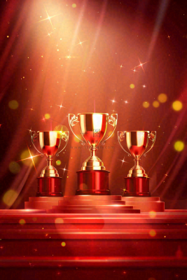 销量冠军销售红色大气奖杯背景 销量冠军销售红色大气奖杯背景