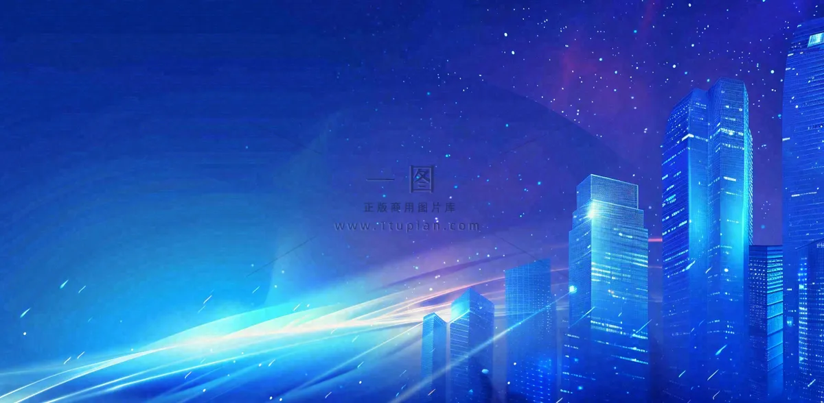 地产楼盘城市剪影背景