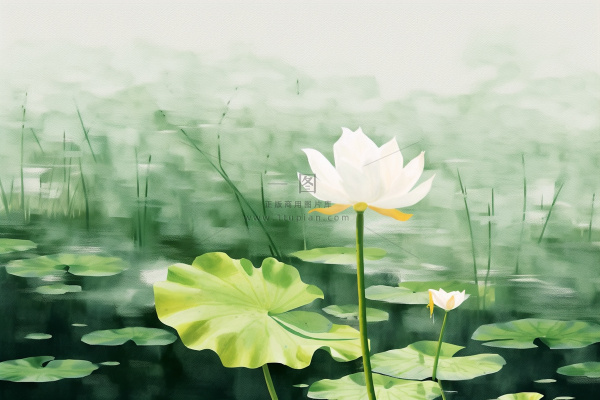 简约水墨绿色国风背景 简约水墨绿色国风背景