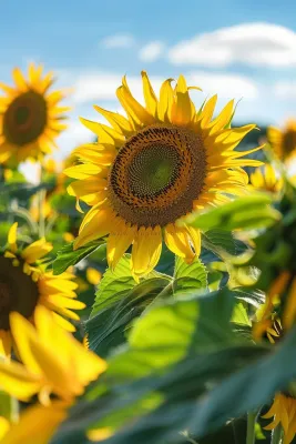 向日葵向阳鲜花摄影图 向日葵向阳鲜花摄影图