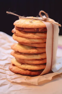 曲奇饼饼干酥脆下午茶美味零食美食摄影图