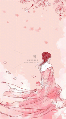 粉色花瓣女神节妇女节女生节插画浪漫背景