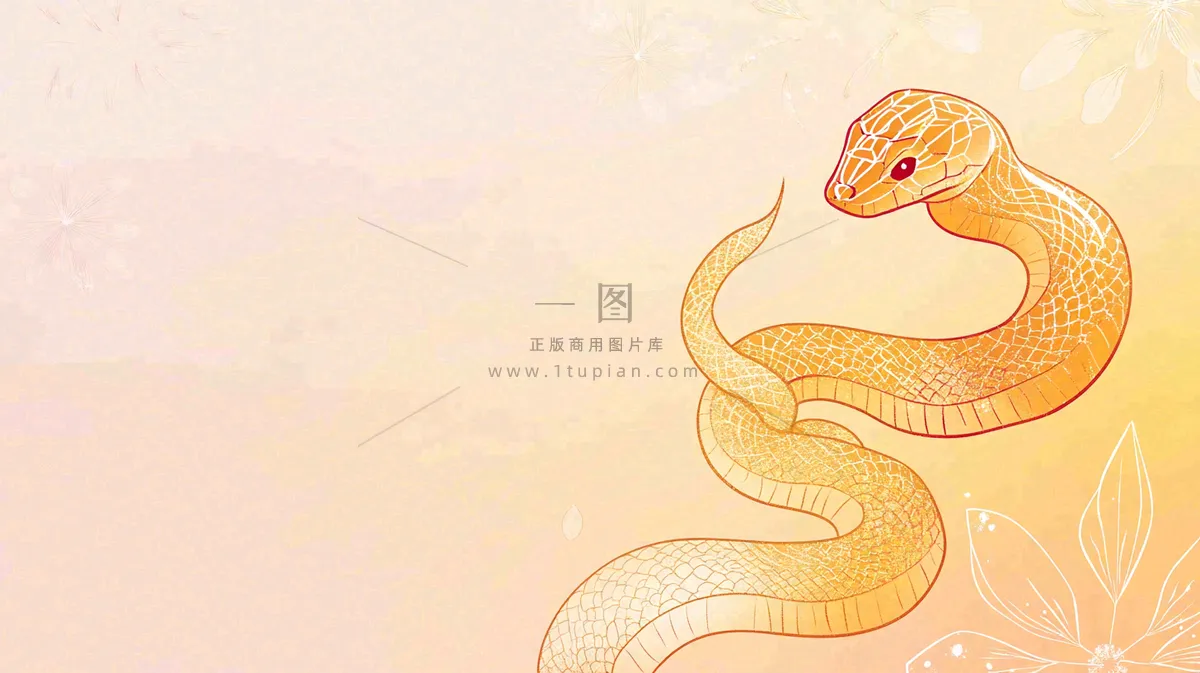 蛇年春节新年背景