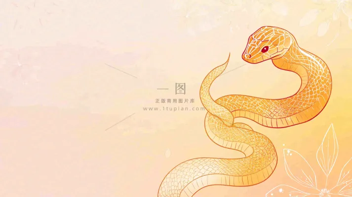 蛇年春节新年背景