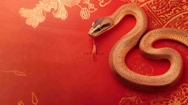 蛇年春节新年背景