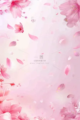 粉色樱花桃花花瓣飘落唯美浪漫春天春分情人七夕背景 粉色樱花桃花花瓣飘落唯美浪漫春天春分情人七夕背景