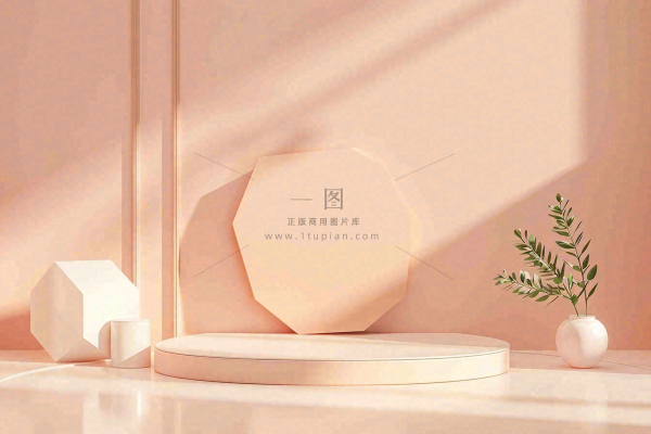 电商促销简约立体几何海报背景电商C4D展台背景 电商促销简约立体几何海报背景电商C4D展台背景