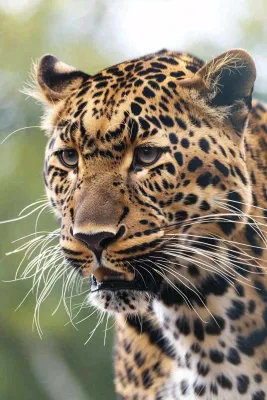 猎豹凶猛的豹子头部面部特写保护动物摄影图