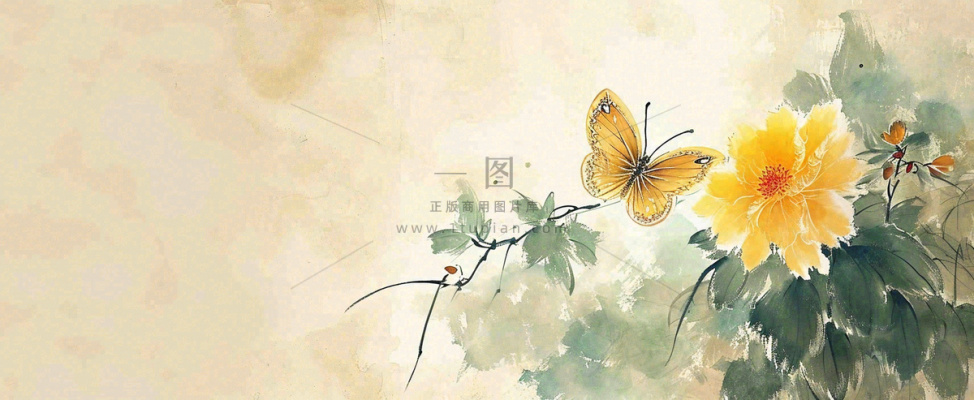 温馨纹理橙色花朵鲜花蝴蝶意境唯美,中国风 温馨纹理橙色花朵鲜花蝴蝶意境唯美,中国风