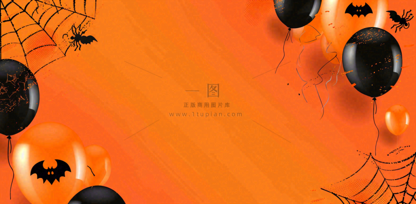 万圣节南瓜灯捣蛋恐怖背景