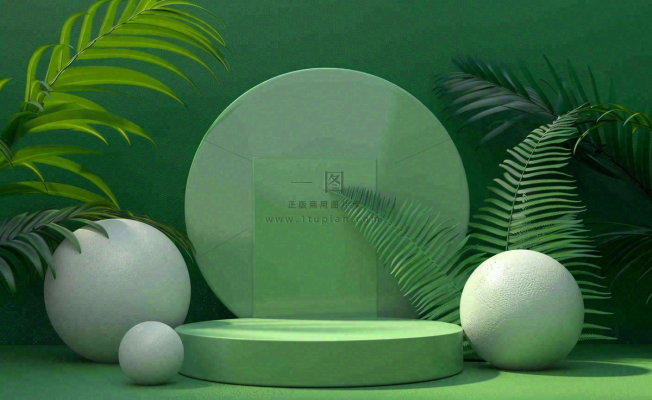 美妆护肤3d展台清新背景 美妆护肤3d展台清新背景