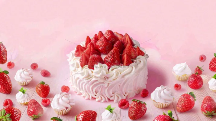 面包蛋糕甜点美食摄影图