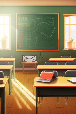讲台教室黑板学校背景